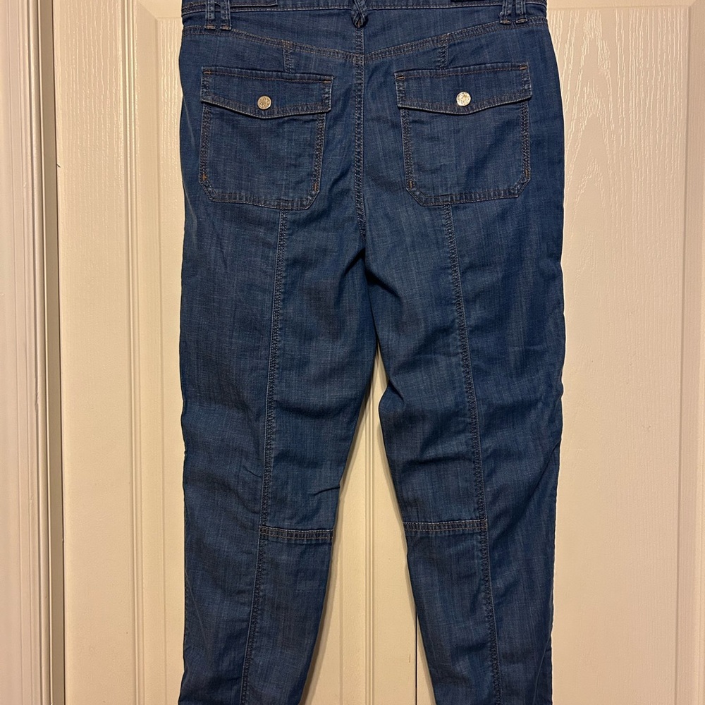 White House Black Market Dark Blue Cropped Jeans